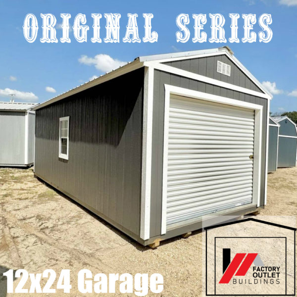 Original Series 12x24 Garage-Peppercorn Gray & White - Image 3