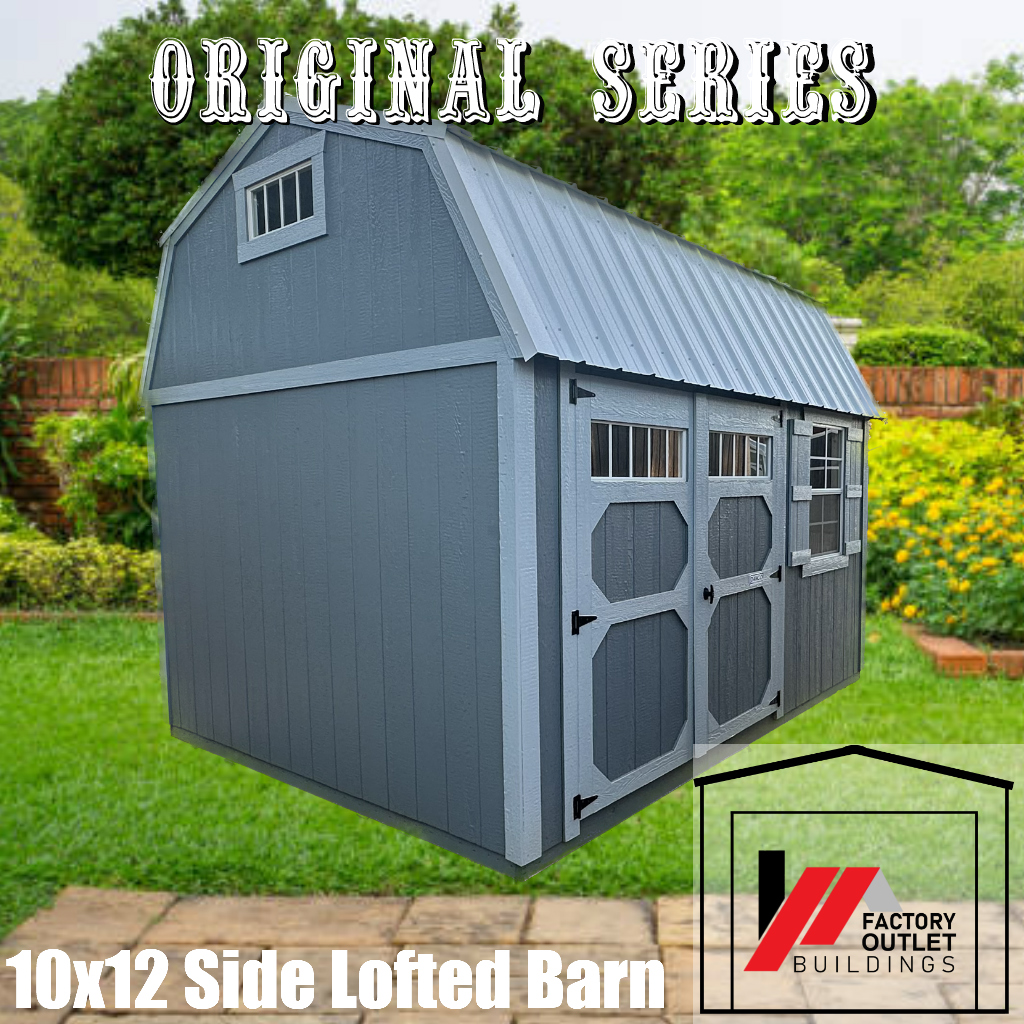 10×12 Side Lofted Barn 231436