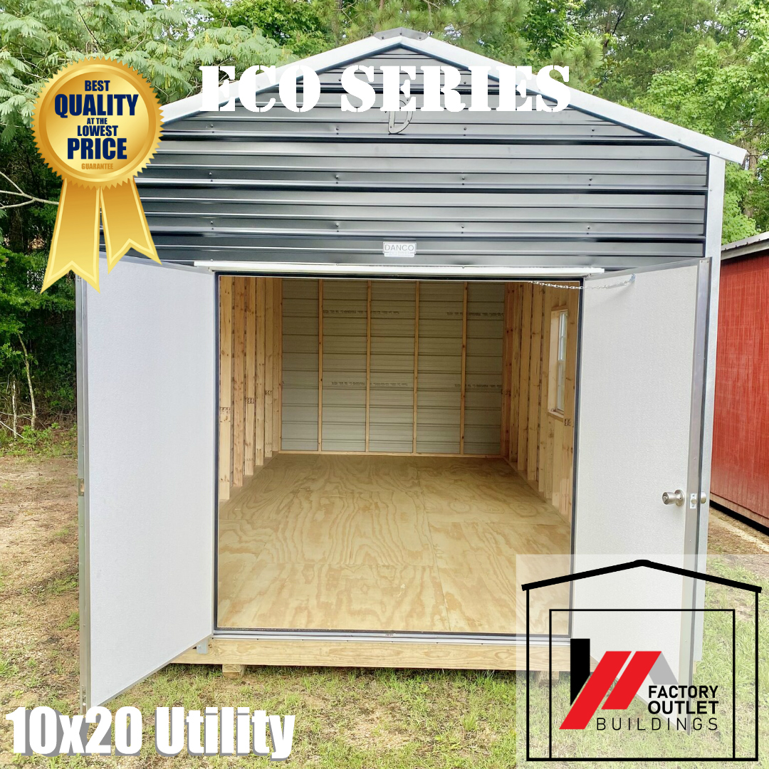 10x20 Utility Shed-Eco Metal 250513 - Image 4