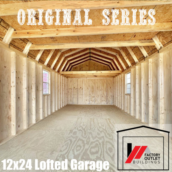 12x24 Lofted Garage 240554 - Image 3