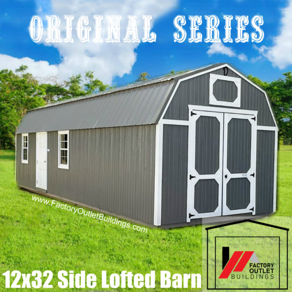 12x32 Side Lofted Barn 240224