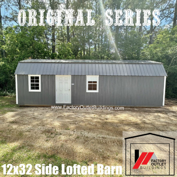 12x32 Side Lofted Barn 240224 - Image 2