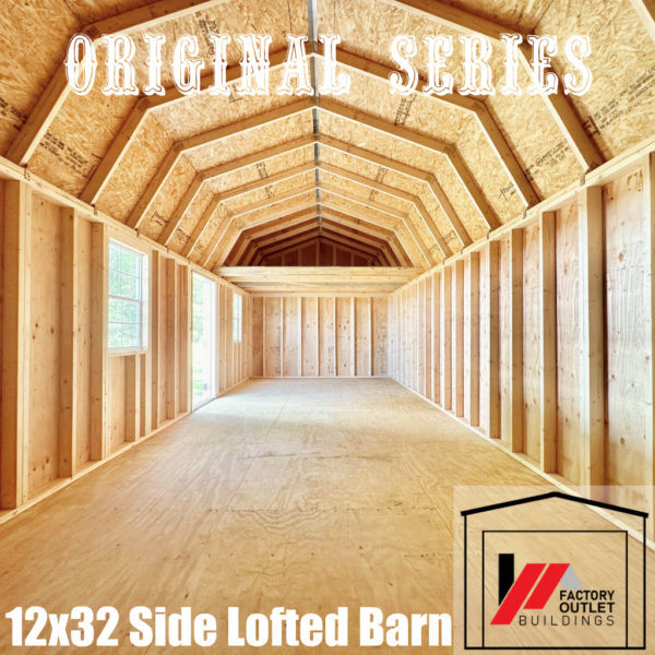 12x32 Side Lofted Barn 240224 - Image 3