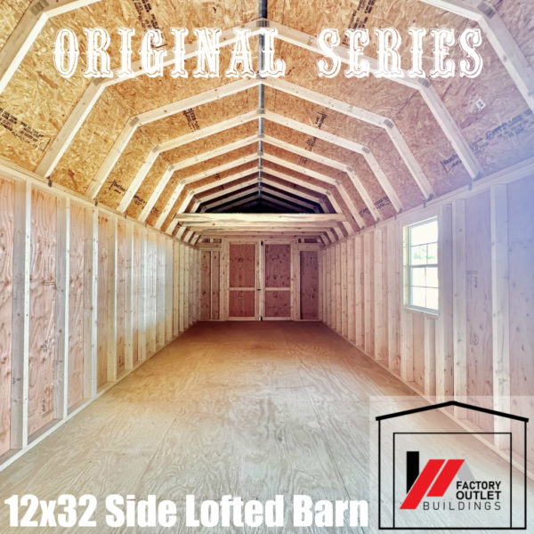 12x32 Side Lofted Barn 240224 - Image 4