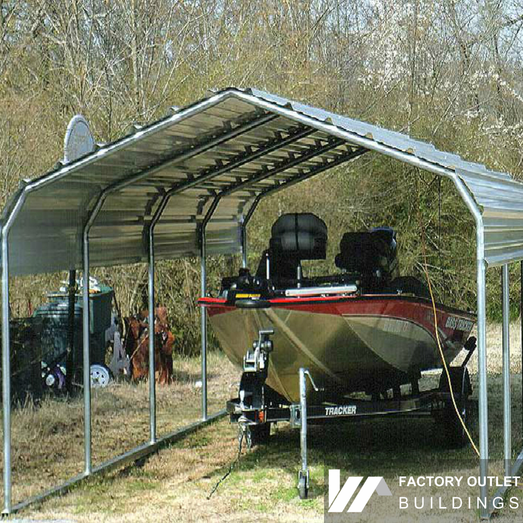 12x20 Metal Single Carport $61/mo - Image 3