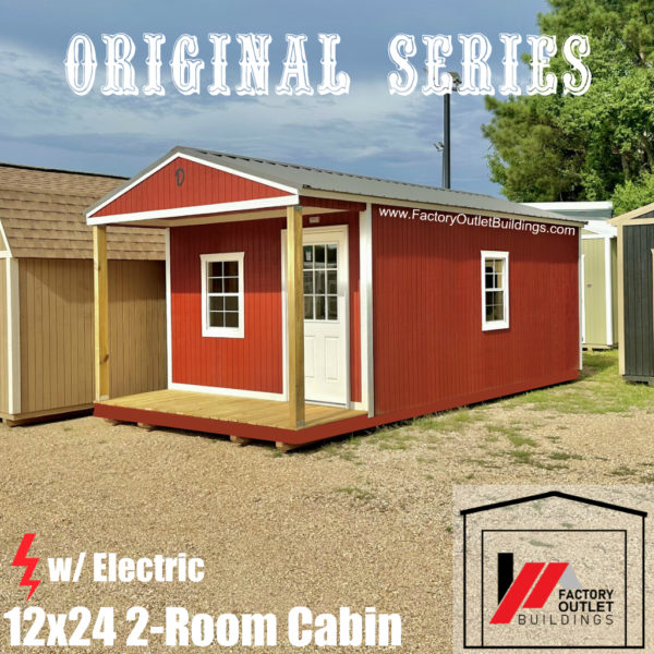 12x24 2 Room Cabin w/Electric 240494