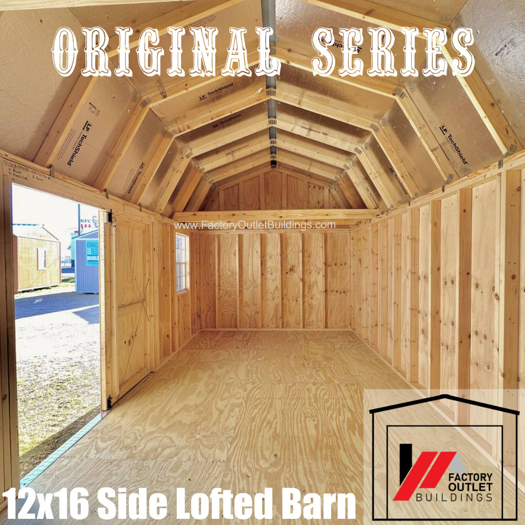 12x16 Side Lofted Barn 240723 - Image 4