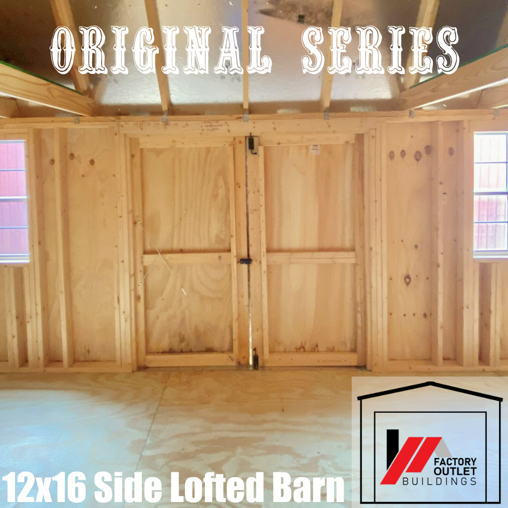 12x16 Side Lofted Barn 240723 - Image 3