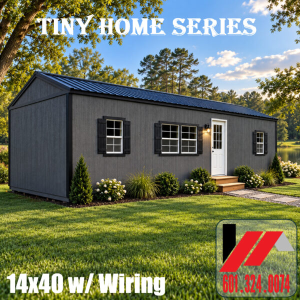 14x40 2BR-1Ba Tiny Home Framing & Electric 250858