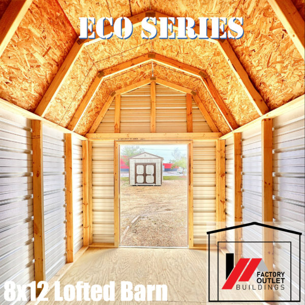 8x12 Lofted Barn-Eco Metal 241073 - Image 5