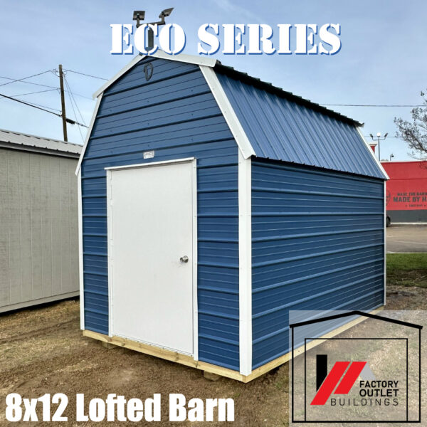 8x12 Lofted Barn-Eco Metal 241073