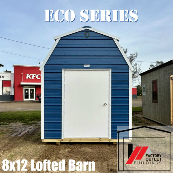 8x12 Lofted Barn-Eco Metal 241073 - Image 3