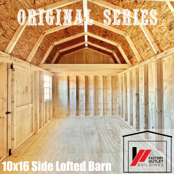 10x16 Side Lofted Barn 240942 - Image 3