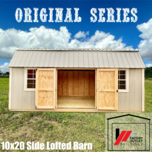 10x20 Side Lofted Barn 241111