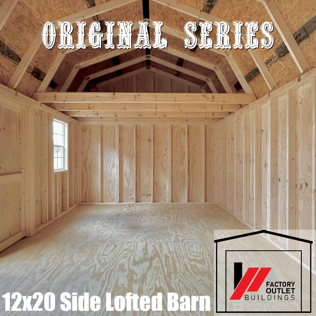 12x20 Side Lofted Barn 248298 - Image 3