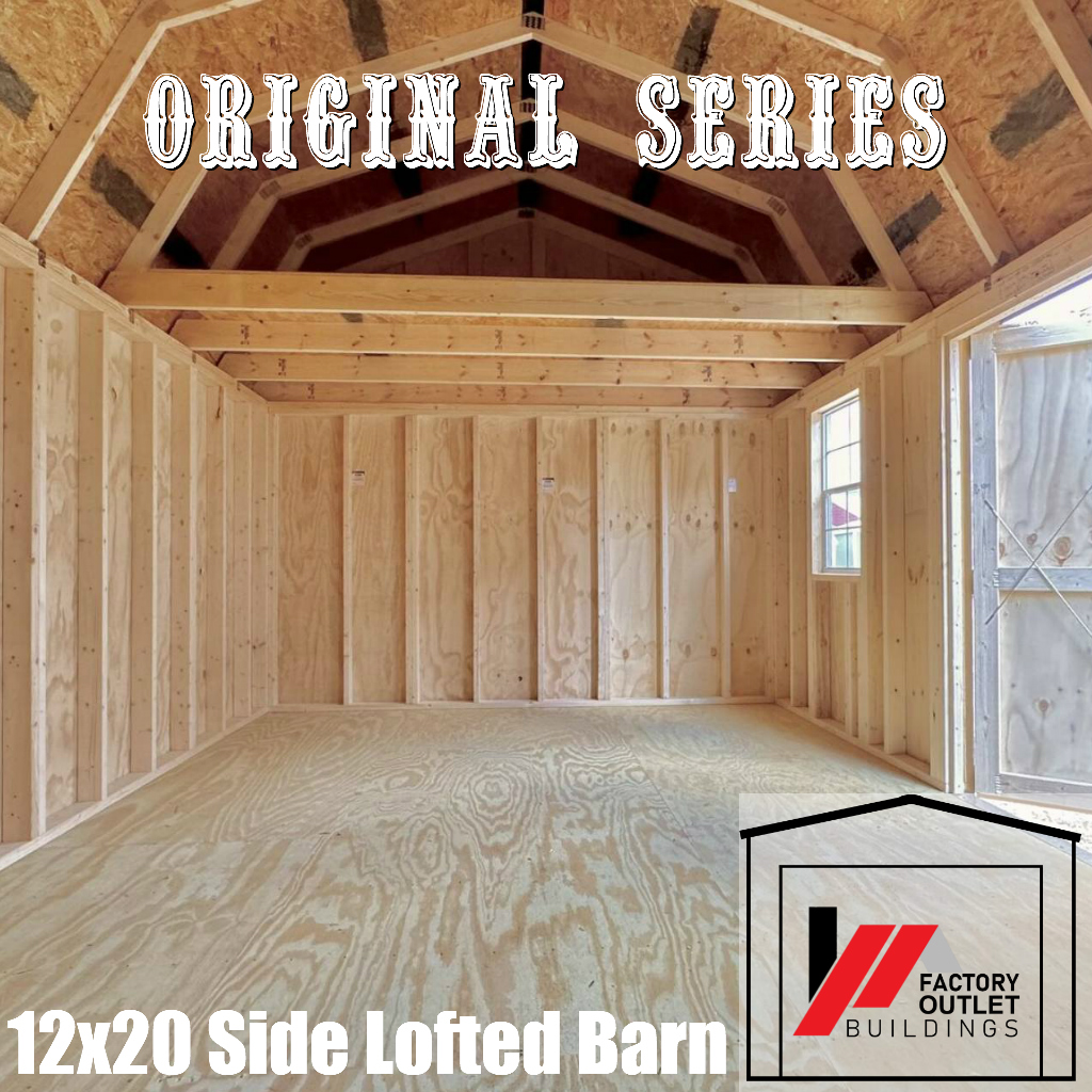 12x20 Side Lofted Barn 248298 - Image 4