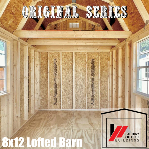 8x12 Lofted Barn 231221 - Image 4