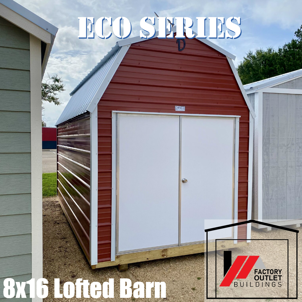 8x16 Lofted Barn-Eco Metal 250441 - Image 2