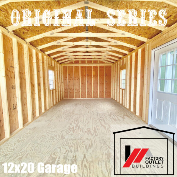 12x20 Garage 231745 - Tiny Homes/Metal Carports/Garages/Portable