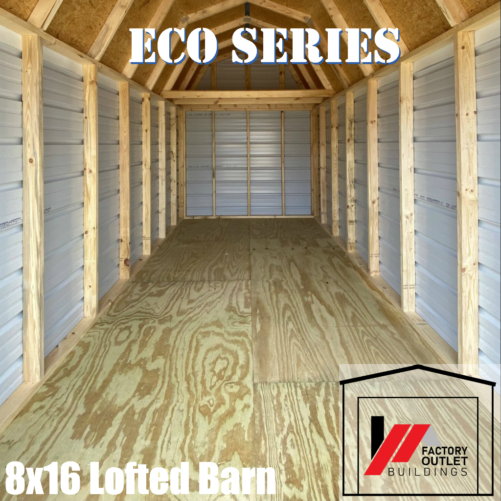 8x16 Lofted Barn-Eco Metal 250441 - Image 5
