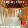 Original Series 10x16 Side Lofted Barn in South Mississippi and South Louisiana