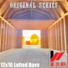 Inside View of a 12x16 Lofted Barn