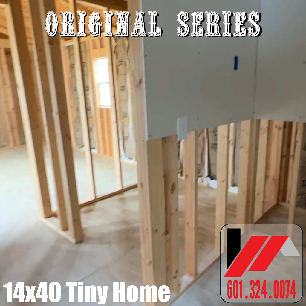 Inside View of a 14x40 Tiny Home REPO in Peppercorn Acrylic Finish