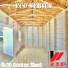 8x16 Eco Series metal garden shed for sale in South Mississippi