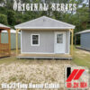 Front View of a 16x32 4 Room Tiny Home Cabin With Framing for SW Mississippi & Louisiana