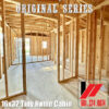 Back Room View of a 16x32 4 Room Tiny Home Cabin With Framing for SW Mississippi & Louisiana