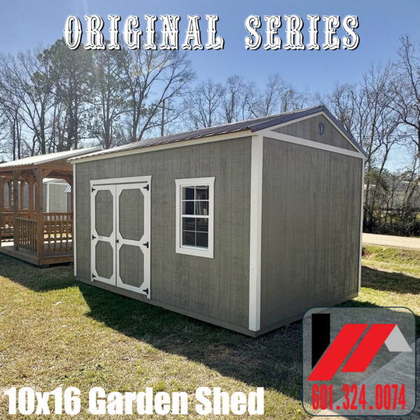 10x16 Garden Shed-Warm Stone-Sandbar-260339