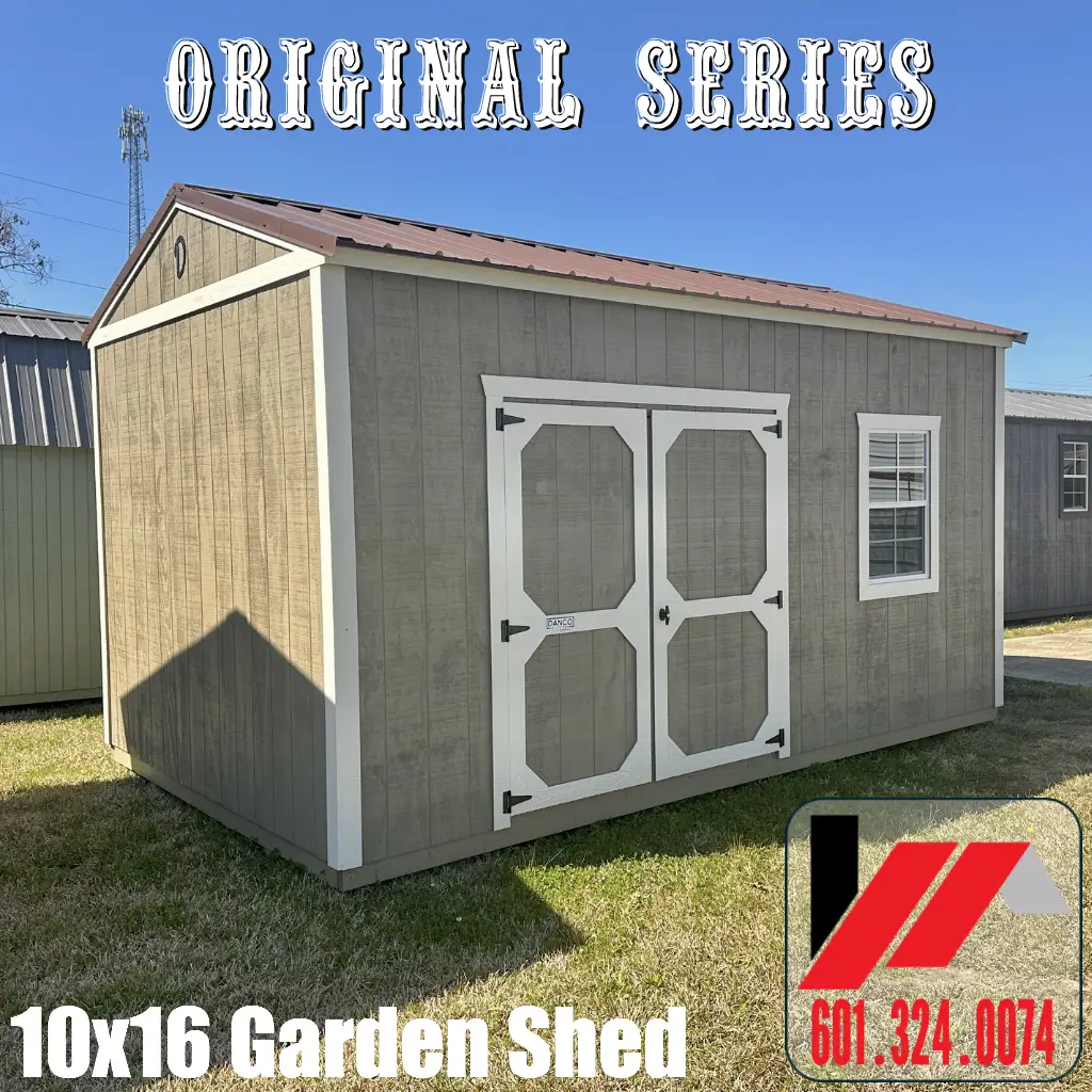 10x16 Garden Shed-Warm Stone-Sandbar-260339 - Image 2